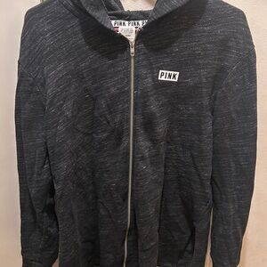 Victoria's Secret PINK woman’s Dark Gray Zip-Up Jacket